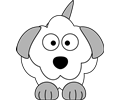 French Poodle Cartoon Dog