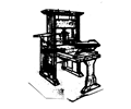 Old printing press