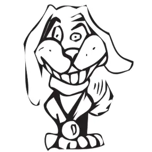 Dog Wagging Tail Clipart