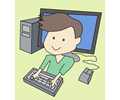 Computer Boy Cartoon