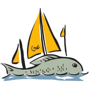 Fishy Boat Clipart