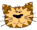 Gerald cartoon cat face