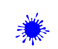 Blue Splash Ink For Graffiti Logo