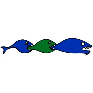 Fish Food Chain Clipart