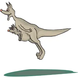 Kangaroo Jumping Clipart