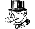 Girl With Top Hat Smoking