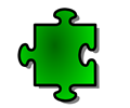 Green Jigsaw piece 07
