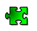 Green Jigsaw piece 16