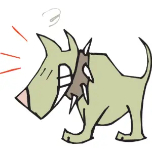 Dog Grinning Clipart
