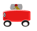 Red Toy Car, Cartoon