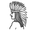 Native American - Lineart
