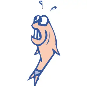 Fish Freaked Clipart