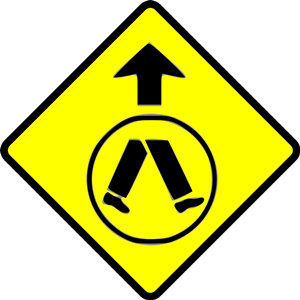 caution_pedestrian crossing
