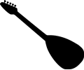 Guitar silhouette