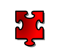 Red Jigsaw piece 15