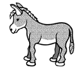 donkey - lineart