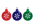 RGB Christmas Ornaments