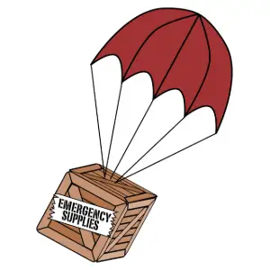 Emergency Supplies Boxchute Clipart