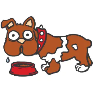 Dog Drooling Clipart