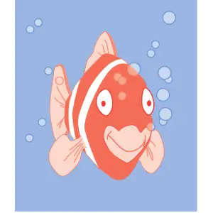 Fish Smiling Clipart