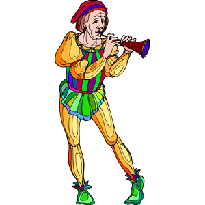 Shakespeare characters - musician 1 (colour)