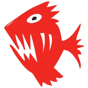 Fish with Teeth Clipart