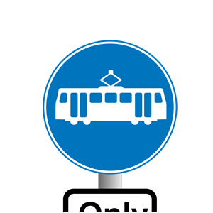 trams only