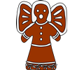 Gingerbread Angel (with bows)