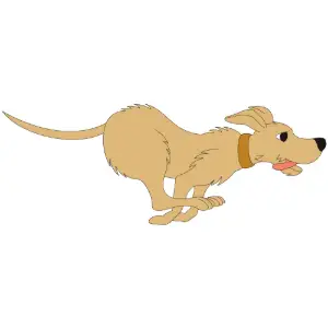 Dog Running Clipart
