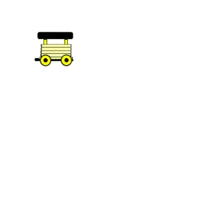 Train Carriage Yellow Clipart