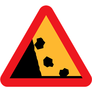 Falling Rocks from the LHS roadsign