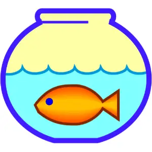 Fish in Bowl Clipart