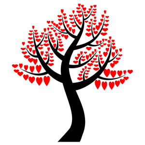 Simple Hearts Tree