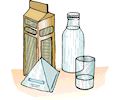 Milk in glass