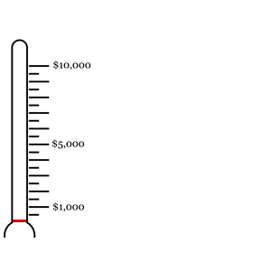 fundraising thermometer clip art black and white