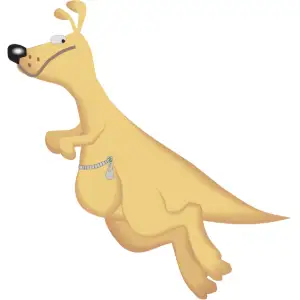 Kangaroo Jumping Clipart