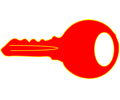 Simple red key