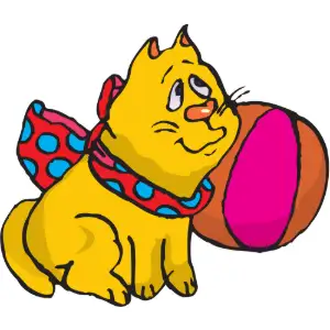 Kitten with Bow Clipart