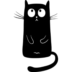 Black cat Clipart