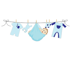 Baby Boy Hanging On A Clothesline clipart, cliparts of Baby Boy Hanging ...