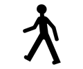 French Pedestrian Silhouette