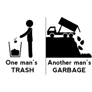 One Man's Trash Clipart