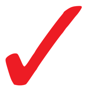 Simple Red Checkmark