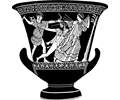 Vase depicting a fight