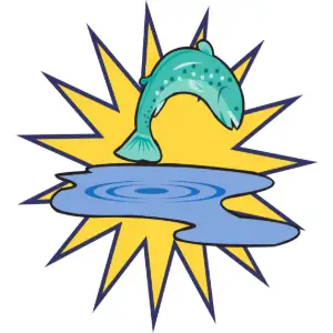 Fish Jumping Clipart