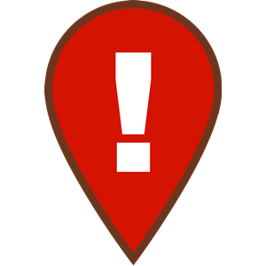 Map Warning Icon 