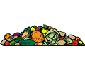 a pile of vegetables