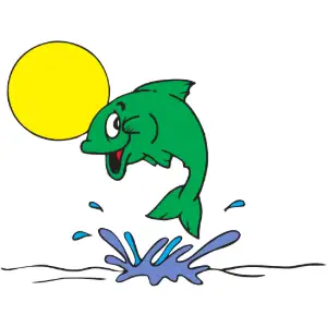 Fish Jumping Clipart