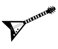 Grayscale Electric Guitar