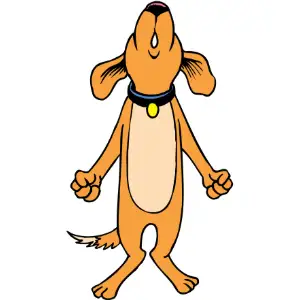 Dog Howling Clipart